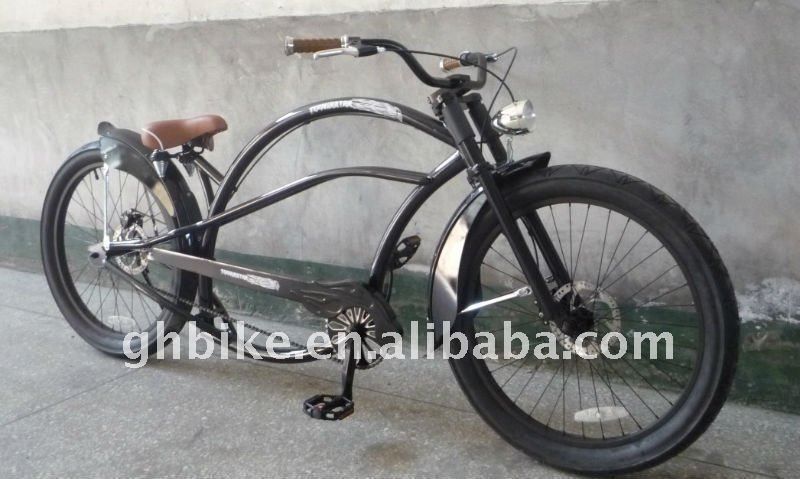 24 &quot;Hombres y Mujeres Chopper Beach Cruiser Polkupyora con borde de aleación de aluminio