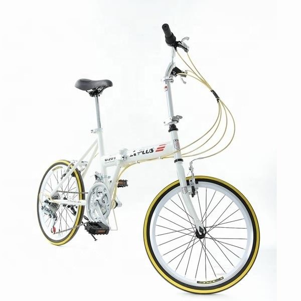 Doble V Freno 20 &quot; Hi-Ten Acero Cuadro Plegable Bicicleta China con Shimano 7 velocidades