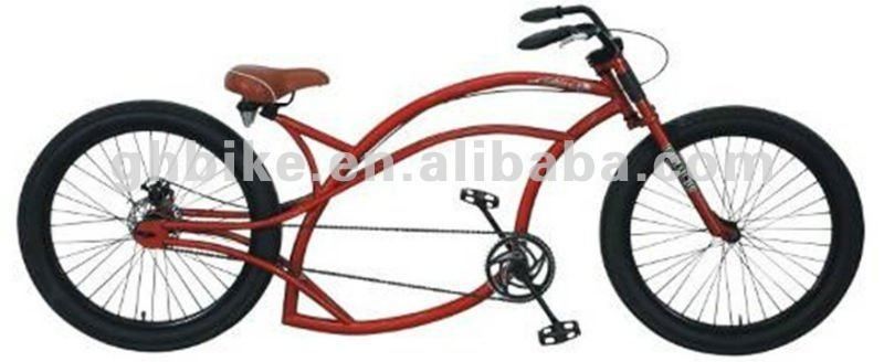 Cero de aleación de 24&quot; CE Certificado Chopper Beach Cruiser Bicicleta para un viaje cómodo