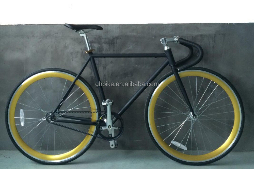 Pedal de aleación 2016 estilo masculino de gama alta 700C cinturón de velocidad única Drive Road Bike/Fixie Bike en cualquier color