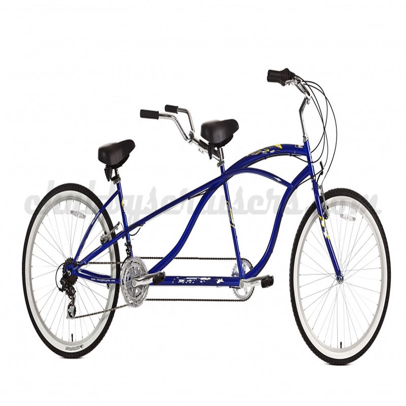 OEM 26 pulgadas para adultos Tandem Beach Cruiser Bike con 1.8m de longitud y 300kg de capacidad de carga