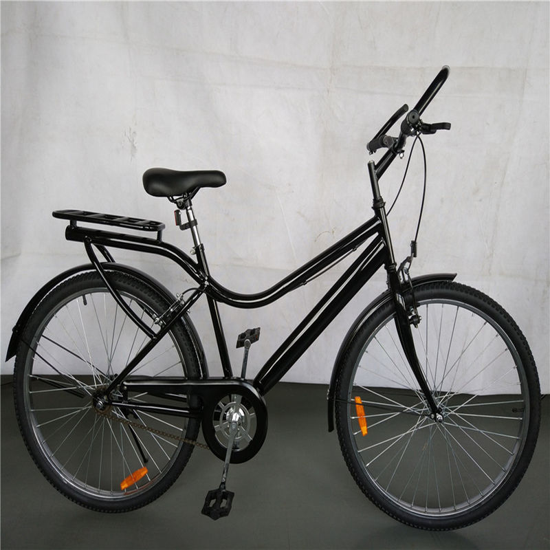 1.7m longitud negro color de velocidad única paso a través de la bicicleta híbrida 17kg peso bruto