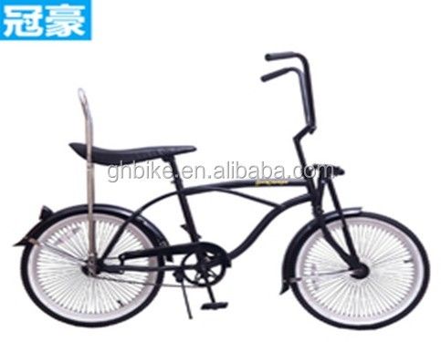14KGS Color Negro Deporte Beach Cruiser Bike Lowrider Bike con silla de cuero