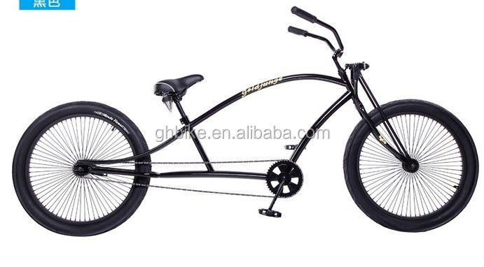 Almohadura de aleación de aluminio Corazón de resorte de tenedor Crucero de playa Bicicleta de playa larga Bicicleta Chopper Bike