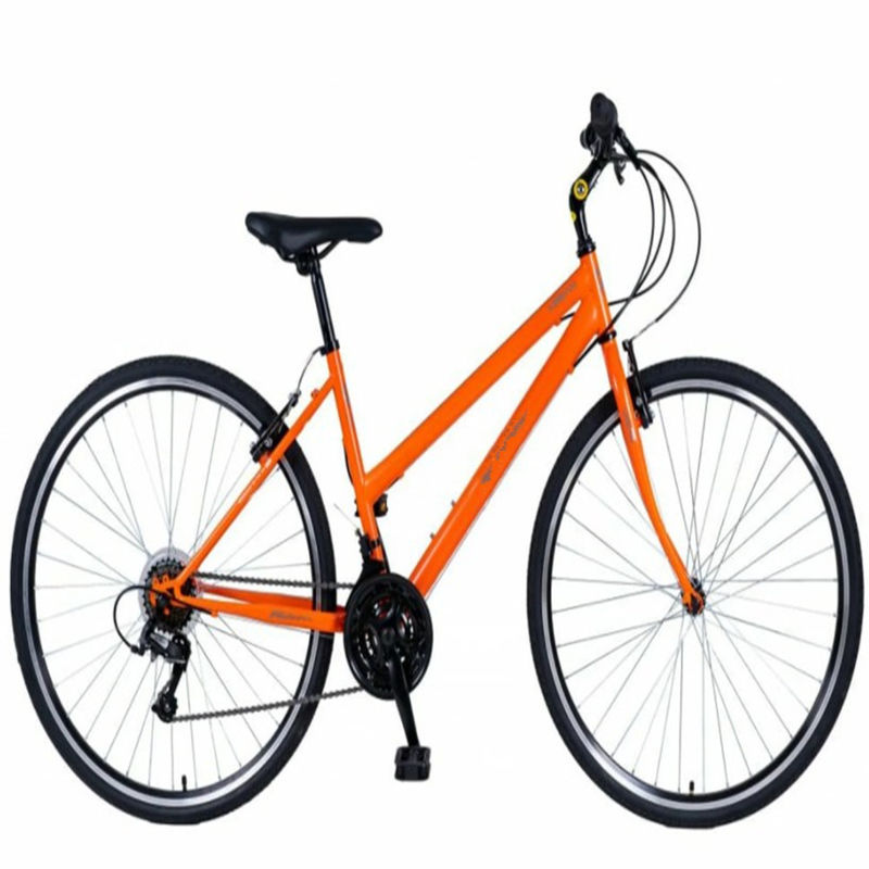 21 velocidad paso a través de mujeres Ciclo urbano Lady City Hybrid Bike con doble V freno