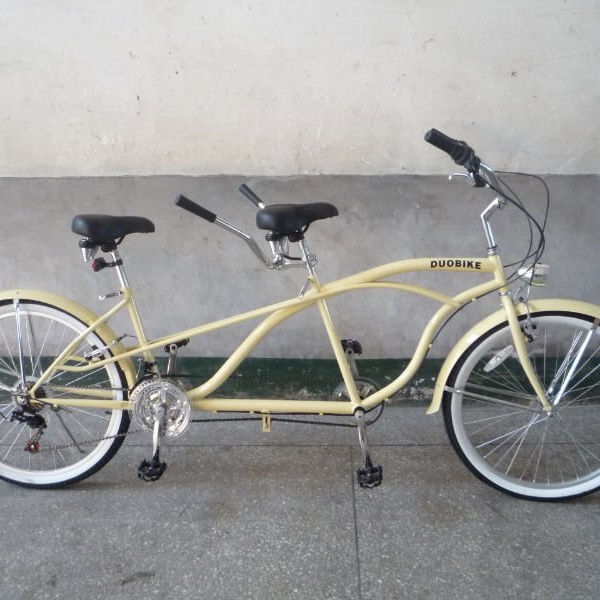 Bicicleta Tandem de doble asiento de aleación de 21 velocidades con material de tenedor de acero 2019 Mejor vendedor