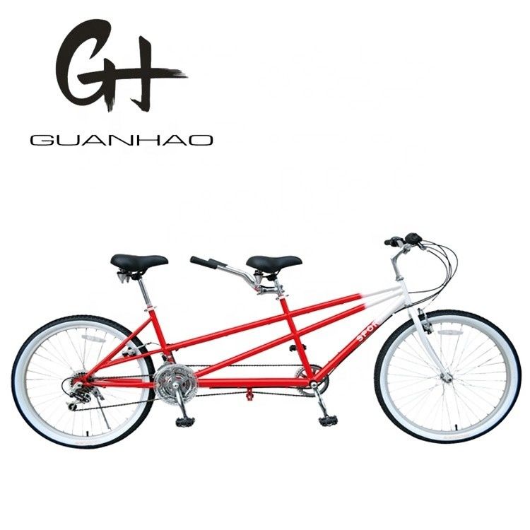 Doble V Freno 26&quot; 18 velocidades Hi-Carton Acero Marco CE En venta descuento tándem de dos asientos de dos personas bicicleta