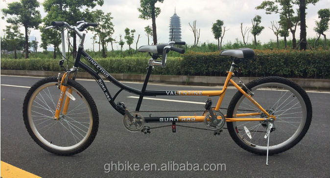 Bicicleta Tandem de 26 pulgadas Bicicleta de estilo Beach Cruiser Bicicleta de dos asientos con peso brillante 25kg