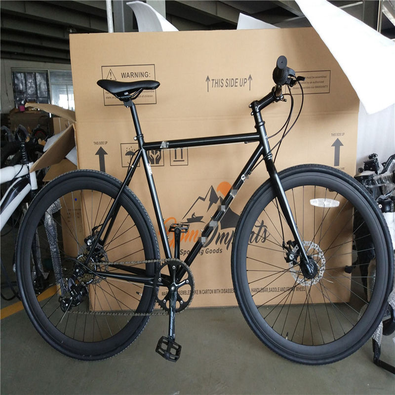 13kg 28&quot; Tamaño de rueda Marco de bicicleta cromolí 4130 City Cruiser Hombres Bicicleta de 7 velocidades Ciclo urbano Híbrido 700c Bicicleta