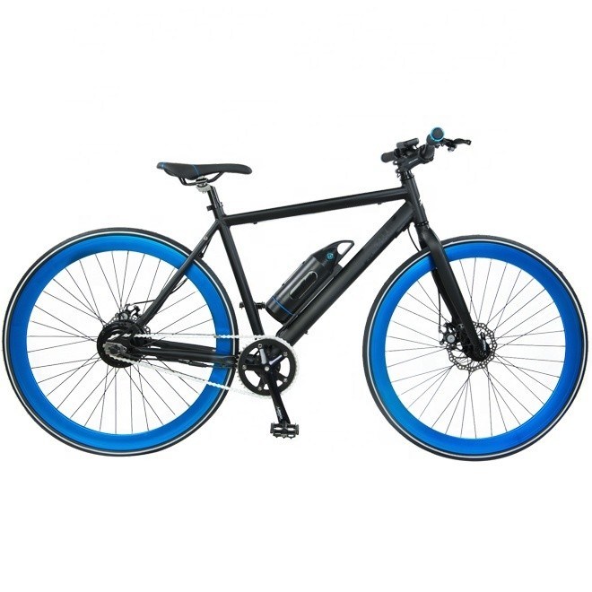 Cuadro de aluminio 700C de velocidad única 500W 48V 10AH Batería de litio Bicicleta eléctrica para la ciudad