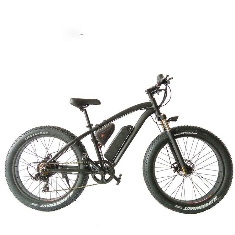 26&quot; 1000W 48V batería de litio 14AH neumático eléctrico de grasa bicicleta de montaña con 7 velocidades