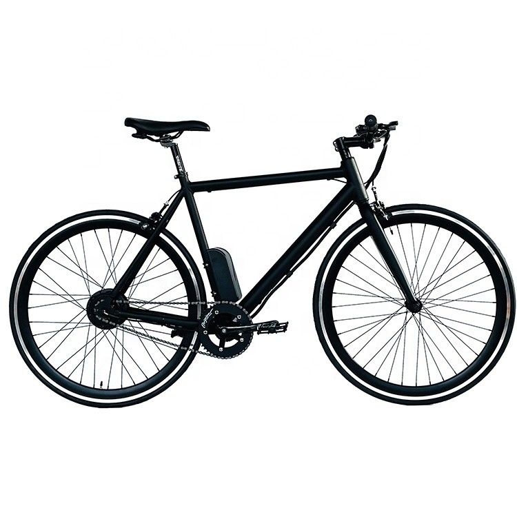 700C 350W 36V 8.8AH Cuadro de aluminio CE OEM Personalizado Europa Bicicleta eléctrica de velocidad única para hombres