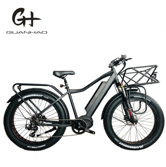 26x4.0 pulgadas de montaña eléctrica bicicleta de neumáticos de grasa con 1000W motor de buceo y portador delantero