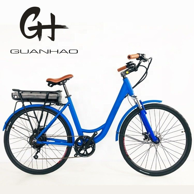 27.5&quot; 48V 500W 14AH 45KM/H EN15194 CE Stock Lady Electric City Ebike con engranaje trasero de 7 velocidades