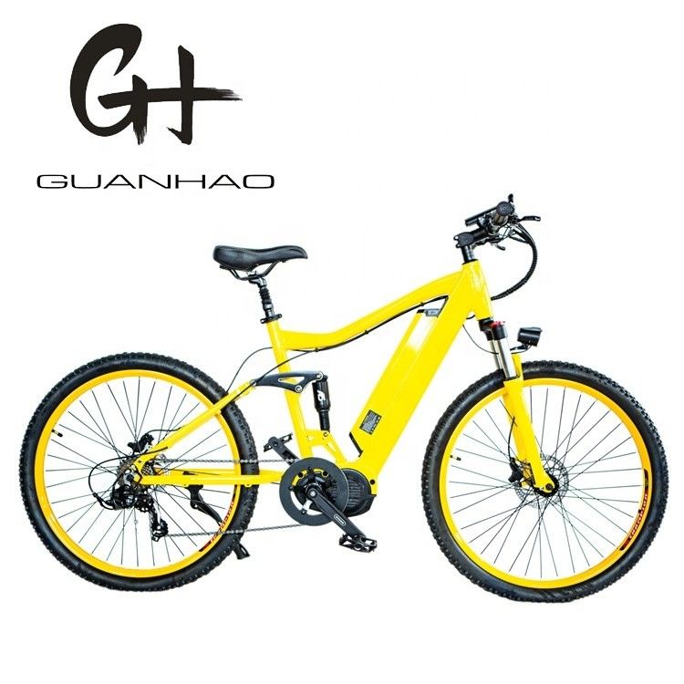 26&quot; 2.20 Electric Mountain Bike con Cuadro de aleación de aluminio Suspensión completa y Bafang BBS02 G510 1000W Mid Drive