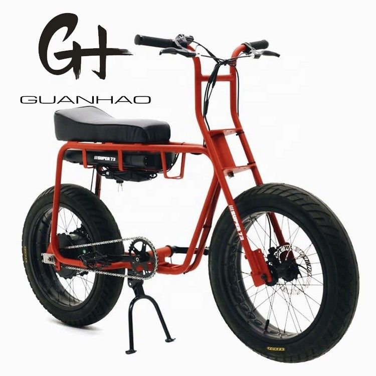 Freno de disco 20 pulgadas 750w 1000w Batería doble neumático eléctrico de grasa bicicleta de montaña vintage 2 asientos crucero de playa max 50KM/H ebike