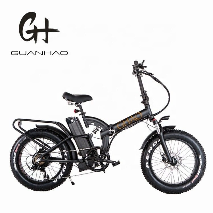 Batería de litio de 48V 14Ah Samsung 7 velocidad 750W 20&quot; 4.0 Cuadro de suspensión completa Bicicleta eléctrica plegable