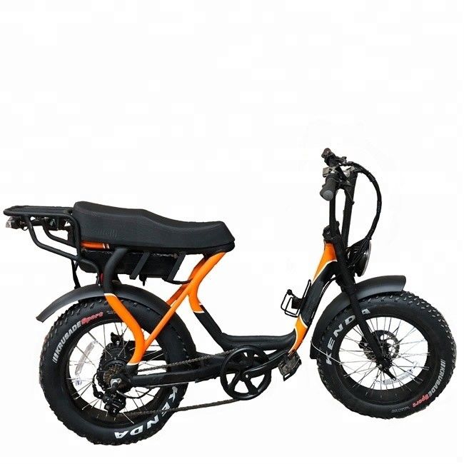 750W Motor sin escobillas E-bicicleta plegable grasa con neumático de 20 pulgadas Gran potencia y tamaño compacto